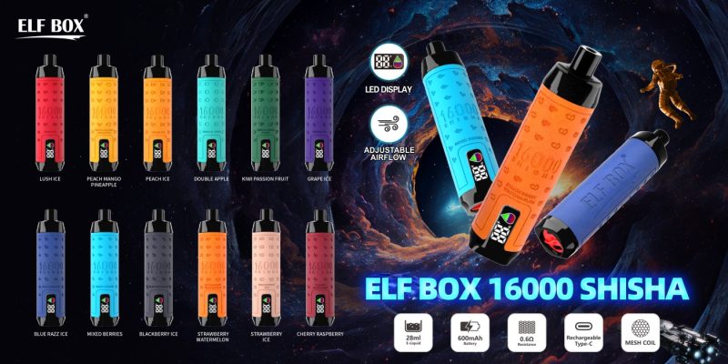 ELF BOX SHISHA 16000 ELF BOX SHISHA 16000 Puffs