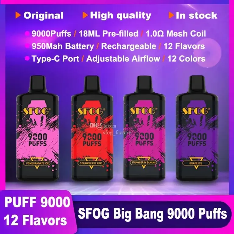 SFOG BIG BANG 9000 Puffs SFOG BIG BANG 9000