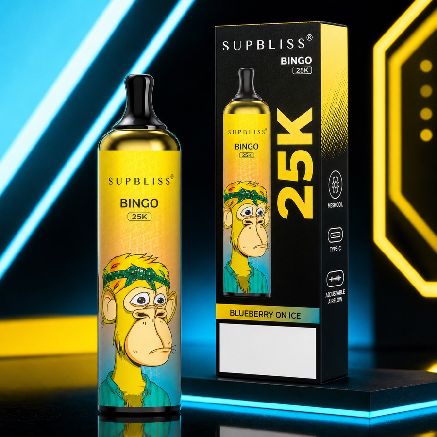 Supbliss Bingo 25K vape device and packaging image